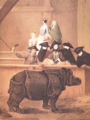 Pietro Longhi Exhibition of a Rhinoceros at Venice (nn03) France oil painting art